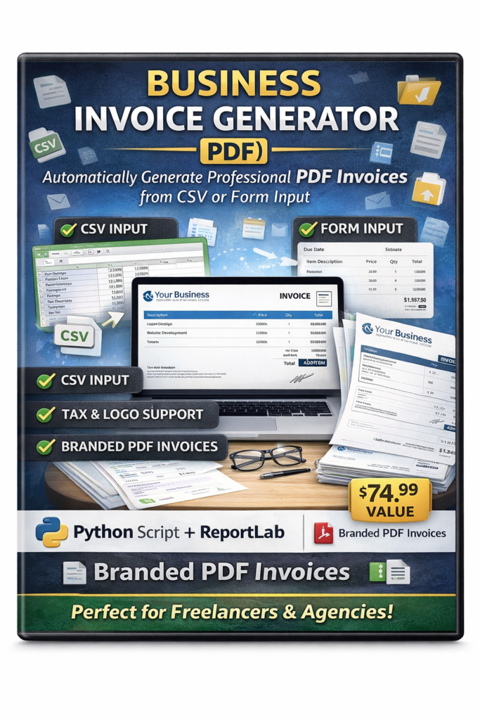 Business Invoice Generator (PDF)